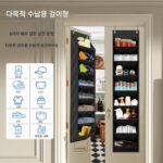 심플 도어 걸이 신발장 다층 소형 좁은문 벽면 접이식 임대실 기숙사 정리 유물 - 이미지 5