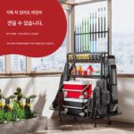 새로운 다기능 낚시 장비 디스플레이 랙 낚싯대 낚시 장비 보관 랙 이동식 낚시 상자 낚시 의자 보관 랙 - 이미지 2