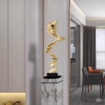 추상적인 바닥형 예술 조각품, 현관 틈새, 거실, 호텔 TV 캐비닛, 양쪽에 가벼운 고급 장식 - 이미지 3