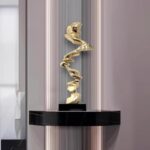 추상적인 바닥형 예술 조각품, 현관 틈새, 거실, 호텔 TV 캐비닛, 양쪽에 가벼운 고급 장식 - 이미지 5