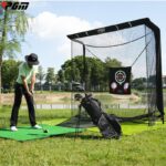 PGM 실내 골프 연습망 자동 볼 리턴 스윙 치핑 히팅 케이지 볼 머신 장비 트레이닝 세트 - 이미지 3