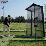 PGM 실내 골프 연습망 자동 볼 리턴 스윙 치핑 히팅 케이지 볼 머신 장비 트레이닝 세트 - 이미지 4
