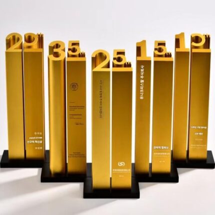 고급 기념 트로피 맞춤 제작 금속 디지털 기념 선물 기업 회사 연례 회의 은퇴 상