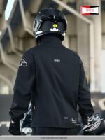 독일제 오토바이 라이딩 레인코트 아우터웨어 롱 전신 방수 스플릿 슈트 배달원용 - 이미지 4