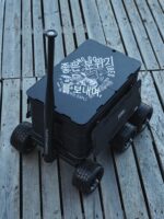 마스 캠핑카 블랙 전술 윈드 기능 접이식 테이블 야외 오프로드 6륜 캠핑 트레일러 캠핑 소형 풀카 - 이미지 3