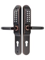 Kaisheman 3세대 방수 양면 기계식 비밀번호 잠금장치 알루미늄 아트 아이언 아트 안뜰 문 잠금장치 정원 문 방수 비밀번호 잠금장치