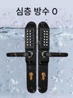 Kaisheman 3세대 방수 양면 기계식 비밀번호 잠금장치 알루미늄 아트 아이언 아트 안뜰 문 잠금장치 정원 문 방수 비밀번호 잠금장치 - 이미지 3