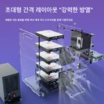 3.5인치 섀시 하드 드라이브 랙 투명 아크릴 멀티 디스크 고정 외부 브래킷 NAS 오픈 섀시 브래킷 - 이미지 3