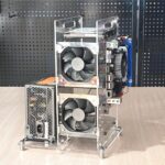 3.5인치 섀시 하드 드라이브 랙 투명 아크릴 멀티 디스크 고정 외부 브래킷 NAS 오픈 섀시 브래킷 - 이미지 5