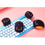 무선 마우스 선물 마우스 무소음 충전식 귀여운 만화 데스크탑 노트북 범용