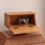 북미산 검은 호두 앤틱 스타일 견고한 나무 로봇 와인 캐비닛 거실 수납 캐비닛 견고한 나무 식사 사이드 캐비닛 랙 - 이미지 3