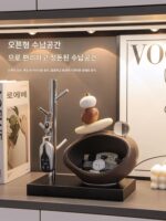 스톤 포춘 키 보관 현관 장식품 입구 거실 와인 캐비닛 TV 캐비닛 가정 장식 이사 선물 - 이미지 2
