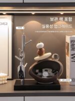 스톤 포춘 키 보관 현관 장식품 입구 거실 와인 캐비닛 TV 캐비닛 가정 장식 이사 선물 - 이미지 3