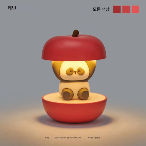 케빈의! "판다 나이트라이트로 지루함을 달래세요" 귀여운 기숙사 침대 옆 램프 장식 생일 선물
