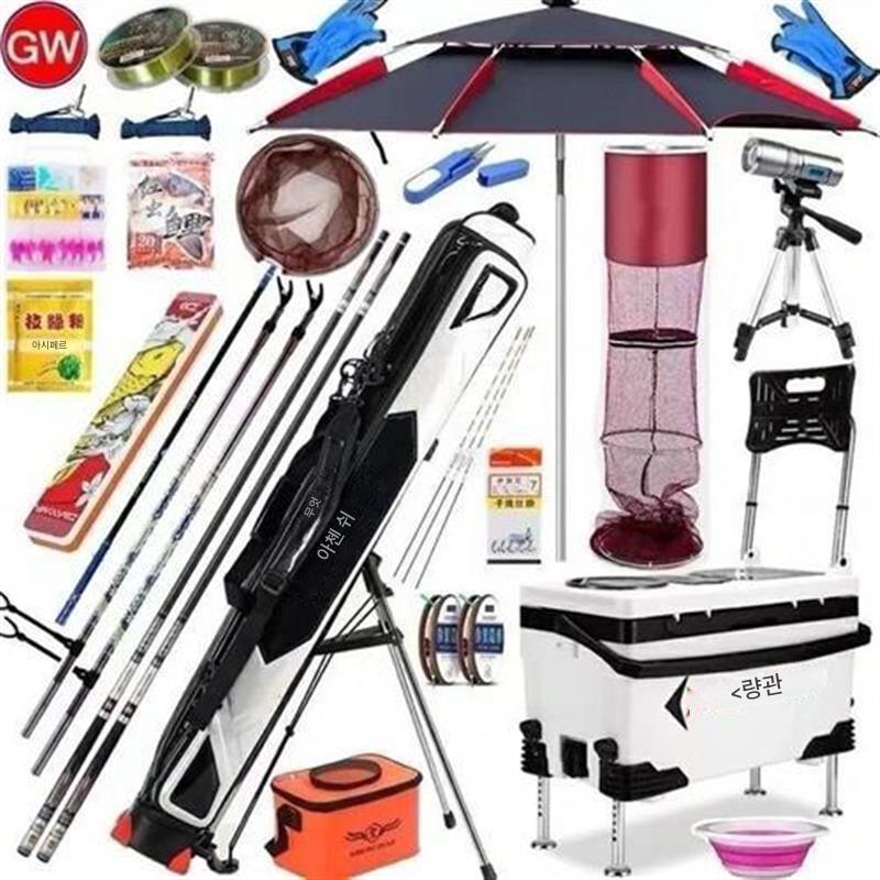 main_850982842777_0-1 낚시용품 풀세트 정리 루야 낚싯대 낚시상자 낚싯대 낚시대 낚시대 특가 가공 바다낚시 의자 낚싯바늘 낚싯줄 랜덤배송 - 이미지 1