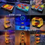 바 발광 과일 접시 랙 KTV 특별 크리에이티브 간식 과일 접시 고급 LED 족욕 나이트클럽 간식 스탠드 - 이미지 2