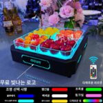 바 발광 과일 접시 랙 KTV 특별 크리에이티브 간식 과일 접시 고급 LED 족욕 나이트클럽 간식 스탠드 - 이미지 3