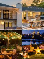 태양열 야외 조명 줄 캠핑 조명 장식 조명 분위기 조명 방수 정원 조명 발코니 정원 대형 전구 g40 - 이미지 3