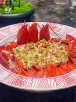 해산물 보물 킹크랩 스페셜 랍스터 그루퍼 찜 생선머리 플레이트 개인용 접시 접시 가열 식기 상업용 - 이미지 2