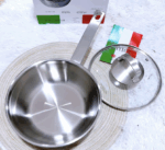 수출 Sillies 스테인리스 스틸 7겹 스틸 특대 두께 노스틱 프라이팬 20/24cm (선물상자, 뚜껑 포함) - 이미지 2