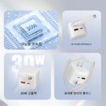 휴대폰 충전기 헤드에는 Huawei Honor Xiaomi Apple PD30W 고속 충전 Android USB 인터페이스 기숙사 데이터 케이블 플러그 다중 포트 접이식 핀에 적합한 접이식 TypeC 충전 케이블이 함께 제공됩니다. - 이미지 5