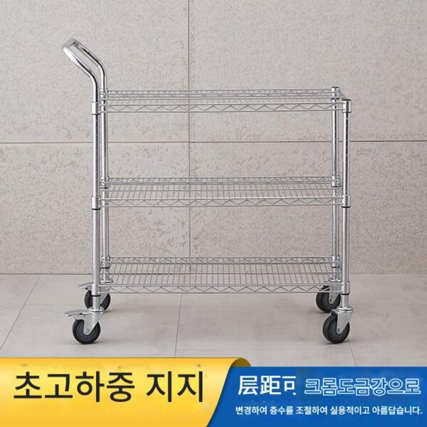 바퀴 달린 선반 다층 선반 소형 자재 선반 피킹 창고 유통 분류 회전 차량 도구 카트
