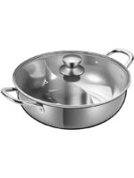 일본 수입 만다린 오리 냄비 두꺼운 대용량 수프 냄비 가정용 스테인리스 스틸 냄비 샤부샤부 유도 조리기 - 이미지 5