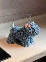 강아지 주방 수건 걸이 귀여운 초흡수성 두꺼운 셰닐 수건 욕실 특수 속건 - 이미지 3