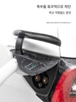 테슬라 모델 3Y 충전 포트 방수 커버 액체 실리콘 초박형 방진 커버 액세서리에 적합 - 이미지 3