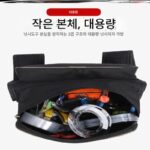 낚시 의자 등받이 가방 두꺼워진 다기능 범용 소형 가방 이중 낚싯대 상자 낚싯대 보관 하드 가방 낚싯대 액세서리 - 이미지 4