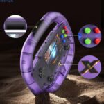 다양한 시뮬레이터와 아케이드 게임, 3.5인치 화면, 멋진 스티어링 휠 모양을 갖춘 새로운 SU-10 핸드헬드 게임 콘솔 - 이미지 2