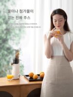 독일 Xilanpu 주서 잔류 주스 분리 소형 가정용 휴대용 주서 튀긴 과일 전자동 - 이미지 4