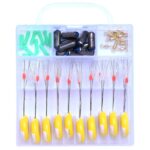 실리콘 스페이스 빈 세트 경쟁력 있는 사이즈 낚시 장비 라인 세트 액세서리 낚시 리드 플로트 시트 전체 세트 - 이미지 5