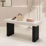 의류 매장 섬 테이블 트라버틴 섬 테이블 디스플레이 테이블 여성 의류 매장 섬 테이블 신발 및 가방 디스플레이 물 디스플레이 테이블 - 이미지 4