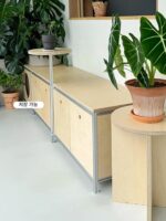 커피숍 등받이 보관 부스 정원 의자 상업용 알루미늄 프로파일 오션 보드 야외 벤치 더블 소파 벤치 - 이미지 5