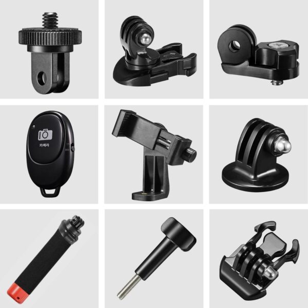 GoPro DJI 액션 스포츠 카메라에 적합한 범용 액세서리 일반적으로 사용되는 어댑터 나사 배터리 부력 막대