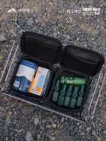 Shanqu 야외 캠핑 장비 전술 보관 가방 블랙 스타일 내마모성 및 충돌 방지 휴대용 조미료 병 요리 식기 그릇 및 젓가락 - 이미지 2