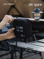 Shanqu 야외 캠핑 장비 전술 보관 가방 블랙 스타일 내마모성 및 충돌 방지 휴대용 조미료 병 요리 식기 그릇 및 젓가락 - 이미지 3