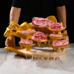 양지방 양고기 황소머리 식기 접시 및 플레이팅 그물 붉은 냄비 레스토랑 상업용 건조 얼음 창의적 신장 특성