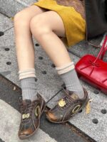 유럽 ​​스테이션 신규 초봄 독일 트레이닝화 헬로캣 포레스트 검프 레트로 라운드 헤드 AB 스타일 KT캣 헬로키티 캐주얼 여성화