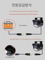 4g 차량 장착형 감시 카메라 방수 및 방진 녹화 모바일폰 원격 야외화물 승객 크레인 굴삭기 24V - 이미지 4