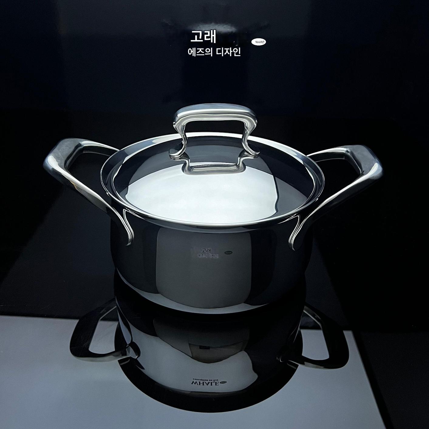 main_854335139325_0-1 셰프레벨 프렌치 실버포트 20cm 쇼트수프포트 1810 올스테인리스 스틸 마이크로프레셔포트 다목적용 화상방지 코팅없음 - 이미지 1