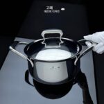 셰프레벨 프렌치 실버포트 20cm 쇼트수프포트 1810 올스테인리스 스틸 마이크로프레셔포트 다목적용 화상방지 코팅없음 - 이미지 2