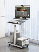 홈 데스크탑 컴퓨터 테이블 노트북 테이블 스탠딩 오피스 테이블 매뉴얼 리프팅 모바일 심플 컴퓨터 스탠드 - 이미지 2