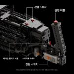 개틀링 장난감 빌딩 블록 총 조립은 성인 전용으로 검은 기술 고난이도 무기 전기 버스트를 쏠 수 있습니다. - 이미지 2