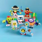 Wild Brawl 소형 다이아몬드 빌딩 블록 미니 마이크로 입자 DIY 게임 주변 장치 조립 장난감