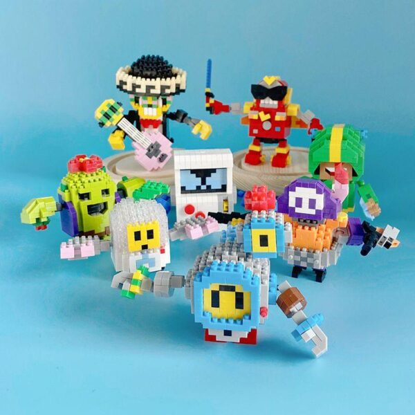 Wild Brawl 소형 다이아몬드 빌딩 블록 미니 마이크로 입자 DIY 게임 주변 장치 조립 장난감