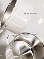 더블 이어 찜통 세라믹 무코팅 316L 스테인리스 스틸 심화 수프 냄비 가정용 가스 유도 쿠커 찜 스튜 냄비 - 이미지 5