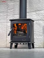 센메이 유럽식 주철 실제 불 벽난로 난방 스토브 연소 불 홈스테이 수직 주철 소형 벽난로 시리즈 - 이미지 2