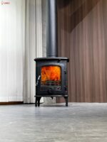 센메이 유럽식 주철 실제 불 벽난로 난방 스토브 연소 불 홈스테이 수직 주철 소형 벽난로 시리즈 - 이미지 4